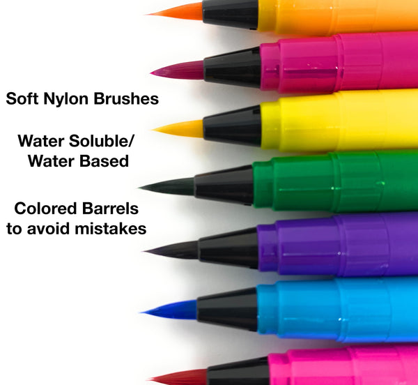 Brookish & Lanky Watercolor Brush Pens - Paper People Play