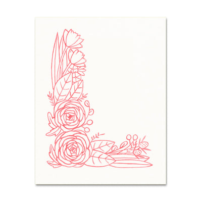 L (Floral Monogram) Digital Download