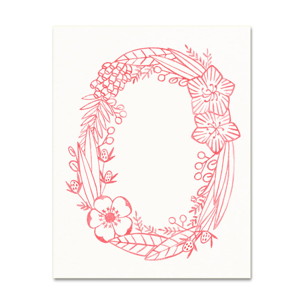 O (Floral Monogram) Digital Download