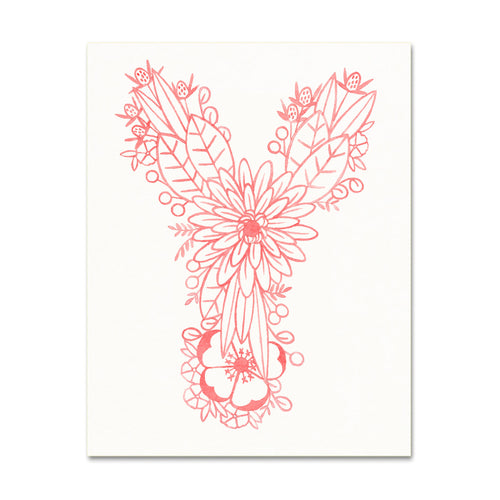 Y (Floral Monogram) Digital Download